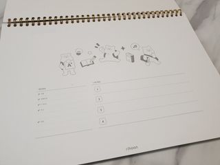 리훈 곰부 체크리스트+ 곰부 리무버블스티커 1장 — 5점을 준 리뷰어가 2021년 5월 올린 사용 사진