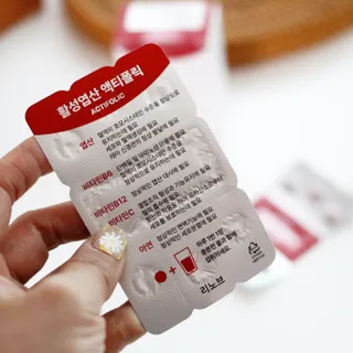 [리노브] 4세대 활성엽산 액티폴릭 270mg x 30정 — 5점을 준 리뷰어가 2022년 8월 올린 사용 사진