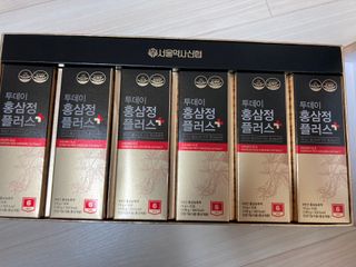 서울약사신협_투데이홍삼정플러스스틱_10g x 60포 — 5점을 준 리뷰어가 2021년 6월 올린 사용 사진