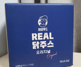 서비푸드 리얼 닭주스 오리지널 200g 1세트 10개입 — 5점을 준 리뷰어가 2022년 1월 올린 사용 사진