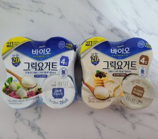 매일바이오 그릭요거트 오리지널 플레인 4개, 로스터리 커피믹스 4개 — 5점을 준 리뷰어가 2021년 12월 올린 사용 사진