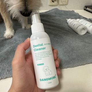 [댕모어 클리너 3종] 아이클리너 / 이어클리너 / 덴탈클리너 3종 세트 (120ml) — 5점을 준 리뷰어가 2023년 8월 올린 사용 사진