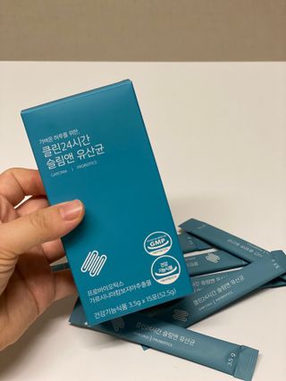 클린24시간 슬림앤유산균 1박스 (3.5g X 15포) — 5점을 준 리뷰어가 2023년 4월 올린 사용 사진