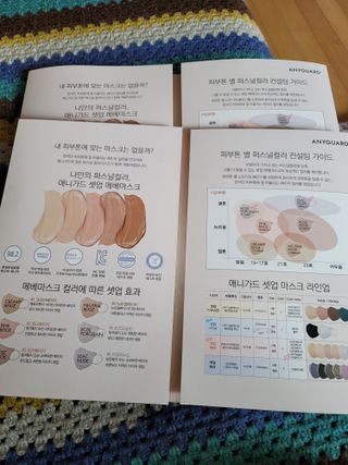 애니가드 셋업메베마스크 (대형 4컬러 + 중형 4컬러) — 4점을 준 리뷰어가 2022년 4월 올린 사용 사진