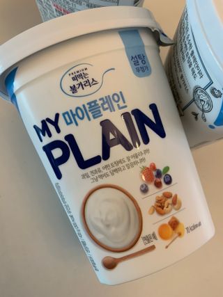 떠먹는불가리스 마이플레인 요거트 435g 6개입 — 5점을 준 리뷰어가 2021년 3월 올린 사용 사진