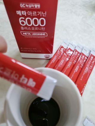메타아르기닌 GC녹십자웰빙 메타 아르기닌 6000 플러스 오르니틴 — 5점을 준 리뷰어가 2022년 12월 올린 사용 사진