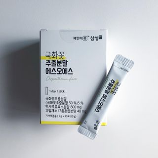 체인미 국화꽃 추출분말 에스오에스 곡류효소 과일채소 17종 혼합 분말 스틱 — 5점을 준 리뷰어가 2021년 11월 올린 사용 사진