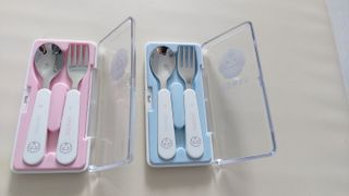 유비맘 스푼포크 케이스 세트 1+1 _컬러랜덤 발송 — 5점을 준 리뷰어가 2021년 3월 올린 사용 사진
