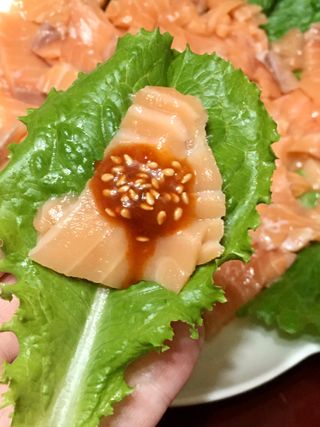 밸런스 다이어트랩 밸다랩 프리미엄 훈제연어 슬라이스 120g — 5점을 준 리뷰어가 2023년 4월 올린 사용 사진