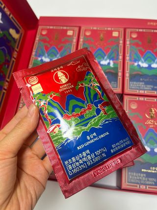 네이버구매평-[고려공작1392] 홍삼파우치 50mL X 30포 — 4.5점을 준 리뷰어가 2025년 9월 올린 사용 사진