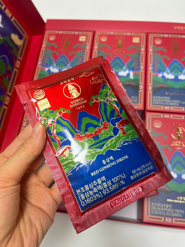 네이버구매평-[고려공작1392] 홍삼파우치 50mL X 30포 리뷰 사진