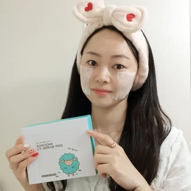 소미썸 1/2 시루스 화장솜 리뷰 사진
