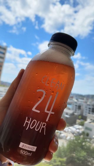 클린24시간 1BOX(5포) + 전용보틀(500ml) — 5점을 준 리뷰어가 2022년 9월 올린 사용 사진