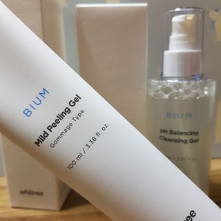 화이트리 비움 약산성 클렌징젤 ,마일드 필링젤 세트 — 4점을 준 리뷰어가 2021년 1월 올린 사용 사진