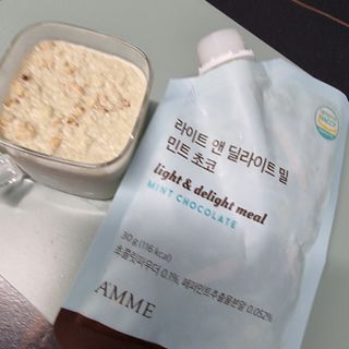 아므_이너뷰티 라이트 앤 딜라이트 밀 민트 초코 — 5점을 준 리뷰어가 2021년 8월 올린 사용 사진