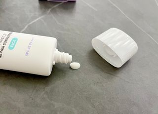 바노바기 코스메틱 바노바기 밀크씨슬 리페어 시카 폼 클렌저 플러스 120ml + 선스크린 플러스 50ml — 5점을 준 리뷰어가 2023년 7월 올린 사용 사진