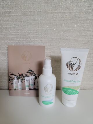mom e 맘이 내추럴 베이비 케어 크림+바디오일 — 4.5점을 준 리뷰어가 2021년 1월 올린 사용 사진