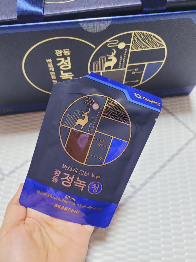 [광동] 바르게 만든 녹용, 광동정녹청 30포. 리뷰 사진