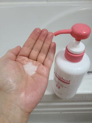 더마힐 헤어 컨디셔닝 샴푸 릴렉스 500ml — 4점을 준 리뷰어가 2021년 3월 올린 사용 사진