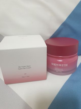 SOONWITH 바이오 수퍼 아쿠아 하이드로 젤 크림 — 4점을 준 리뷰어가 2021년 5월 올린 사용 사진
