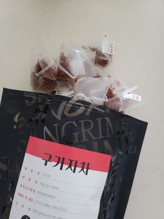 산그리메 국내산 구기자차 100티백 대용량 삼각티백차 — 5점을 준 리뷰어가 2021년 7월 올린 사용 사진