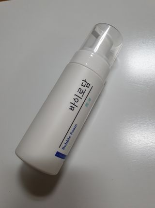 [바이로담] 저자극 약산성버블 폼 폼클렌징 150ml — 5점을 준 리뷰어가 2021년 3월 올린 사용 사진