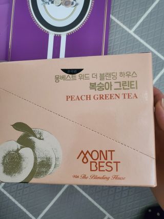 몽베스트 위드더 블랜딩 하우스 _복숭아 그린티 — 5점을 준 리뷰어가 2022년 12월 올린 사용 사진