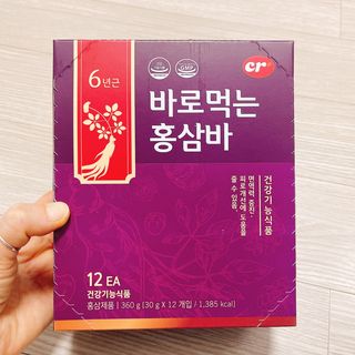 씨알푸드 건강기능식품 6년근 홍삼 함유, 바로먹는 홍삼바 30g 12개입 — 4.5점을 준 리뷰어가 2022년 3월 올린 사용 사진