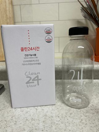 클린24시간 1BOX(5포) + 전용보틀(500ml) — 5점을 준 리뷰어가 2023년 2월 올린 사용 사진