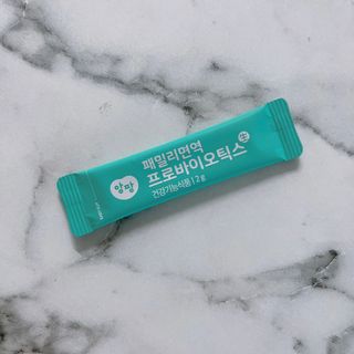앙팡 패밀리면역 프로바이오틱스 2g x 100포 — 5점을 준 리뷰어가 2022년 10월 올린 사용 사진