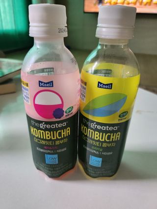 더그레잇티 콤부차 [매일유업] 더그레잇티 44kcal 콤부차 300ml *12개입 (오리지널 6개+베리리치 6개) — 4점을 준 리뷰어가 2023년 7월 올린 사용 사진