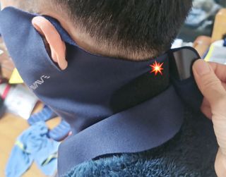 [AVAVE] 어베이브 올인원히트 스포츠 골프 방한 넥워머 마스크 — 5점을 준 리뷰어가 2024년 1월 올린 사용 사진