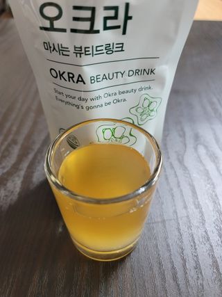 [이롬] 오크라 마시는 뷰티드링크 100mL x 20입 — 5점을 준 리뷰어가 2022년 9월 올린 사용 사진