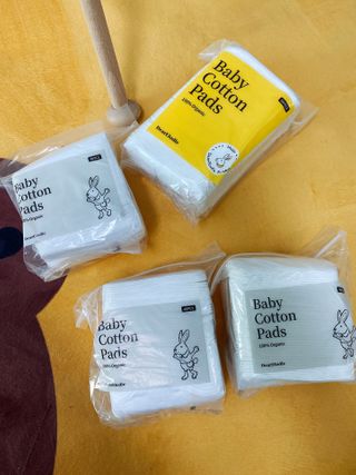 디어엘로디 프리미엄 유기농 베이비 솜티슈 40매 3 + 1 PACK — 5점을 준 리뷰어가 2021년 2월 올린 사용 사진