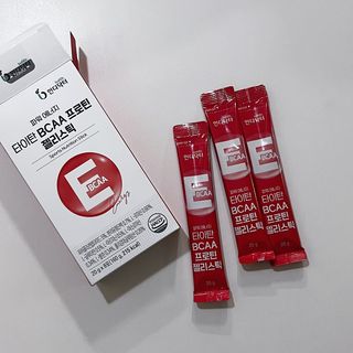 [인디닥터] 타이탄 BCAA 프로틴 젤리스틱 — 5점을 준 리뷰어가 2022년 6월 올린 사용 사진