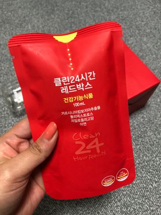 클린24시간 레드박스 1BOX(5포) + 전용보틀(500ml) — 4.5점을 준 리뷰어가 2024년 3월 올린 사용 사진