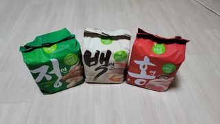 [풀무원] 자연은맛있다 정면, 백면, 홍면  세트 — 4점을 준 리뷰어가 2021년 4월 올린 사용 사진