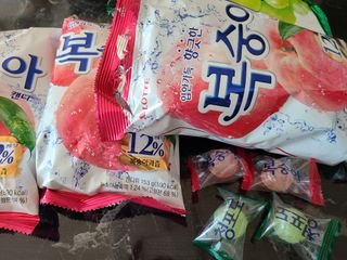 청포도캔디 복숭아캔디 — 5점을 준 리뷰어가 2022년 11월 올린 사용 사진