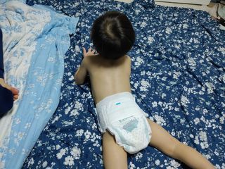오브맘 밤 프리미엄 아기 기저귀 팬티형 밴드형 — 5점을 준 리뷰어가 2021년 1월 올린 사용 사진