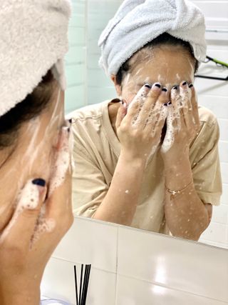 피부 트러블 케어 천연 성분 소리온 비누 soap — 5점을 준 리뷰어가 2022년 2월 올린 사용 사진