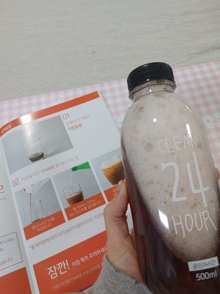 클린24시간 1BOX(5포) + 전용보틀(500ml) — 5점을 준 리뷰어가 2022년 12월 올린 사용 사진