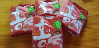 [풀무원] 자연은맛있다 정면, 백면, 홍면  세트 — 5점을 준 리뷰어가 2021년 4월 올린 사용 사진