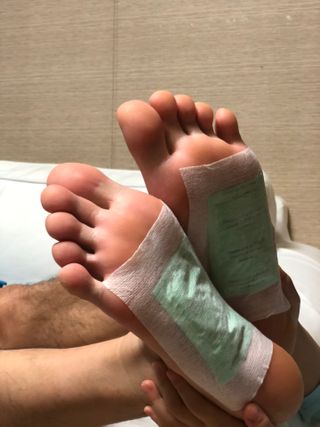 [레제르] 아로마 수액패치 발패치 10매입 - 라벤더향/유칼립투스향/대나무향 — 5점을 준 리뷰어가 2022년 2월 올린 사용 사진
