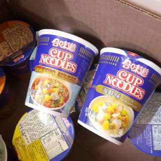 NISSIN 닛신 컵누들  4종 - 씨푸드오리지날, 씨푸드 스파이시, 씨푸드 커리, 씨푸드 XO소스 — 4점을 준 리뷰어가 2021년 11월 올린 사용 사진