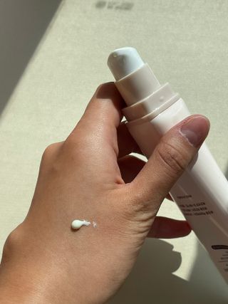프리마인 선크림만 바꿨을 뿐인데 매일 물 2L챙겨먹고 기초케어 완벽하게 한 물빛피부 완성,셀라브UV프로텍터 — 5점을 준 리뷰어가 2023년 8월 올린 사용 사진