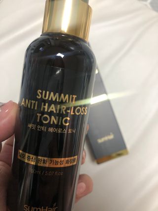 썸헤어 / SUMHAIR 썸헤어 써밋 안티 헤어로스 토닉 — 5점을 준 리뷰어가 2021년 5월 올린 사용 사진