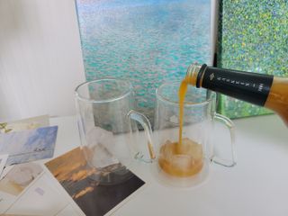 H365 [Kaskein Luomutyrniglögi] 핀란드 전통 무알콜 멀드와인 시벅톤 글로기 — 5점을 준 리뷰어가 2021년 4월 올린 사용 사진