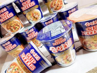 NISSIN 닛신 컵누들  4종 - 씨푸드오리지날, 씨푸드 스파이시, 씨푸드 커리, 씨푸드 XO소스 — 3.5점을 준 리뷰어가 2022년 1월 올린 사용 사진