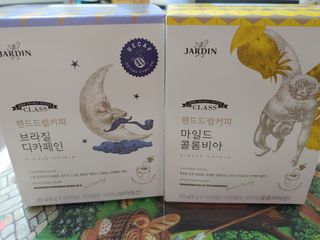 (주)쟈뎅 쟈뎅 클래스 핸드 드립 커피 10P 2종_디카페인 1종+랜덤 플레이버 1종 — 5점을 준 리뷰어가 2021년 4월 올린 사용 사진