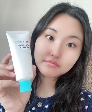 리더스코스메틱 리더스 카밍 바이오틱스 크림 마스크 — 5점을 준 리뷰어가 2021년 4월 올린 사용 사진